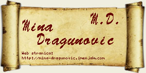 Mina Dragunović vizit kartica